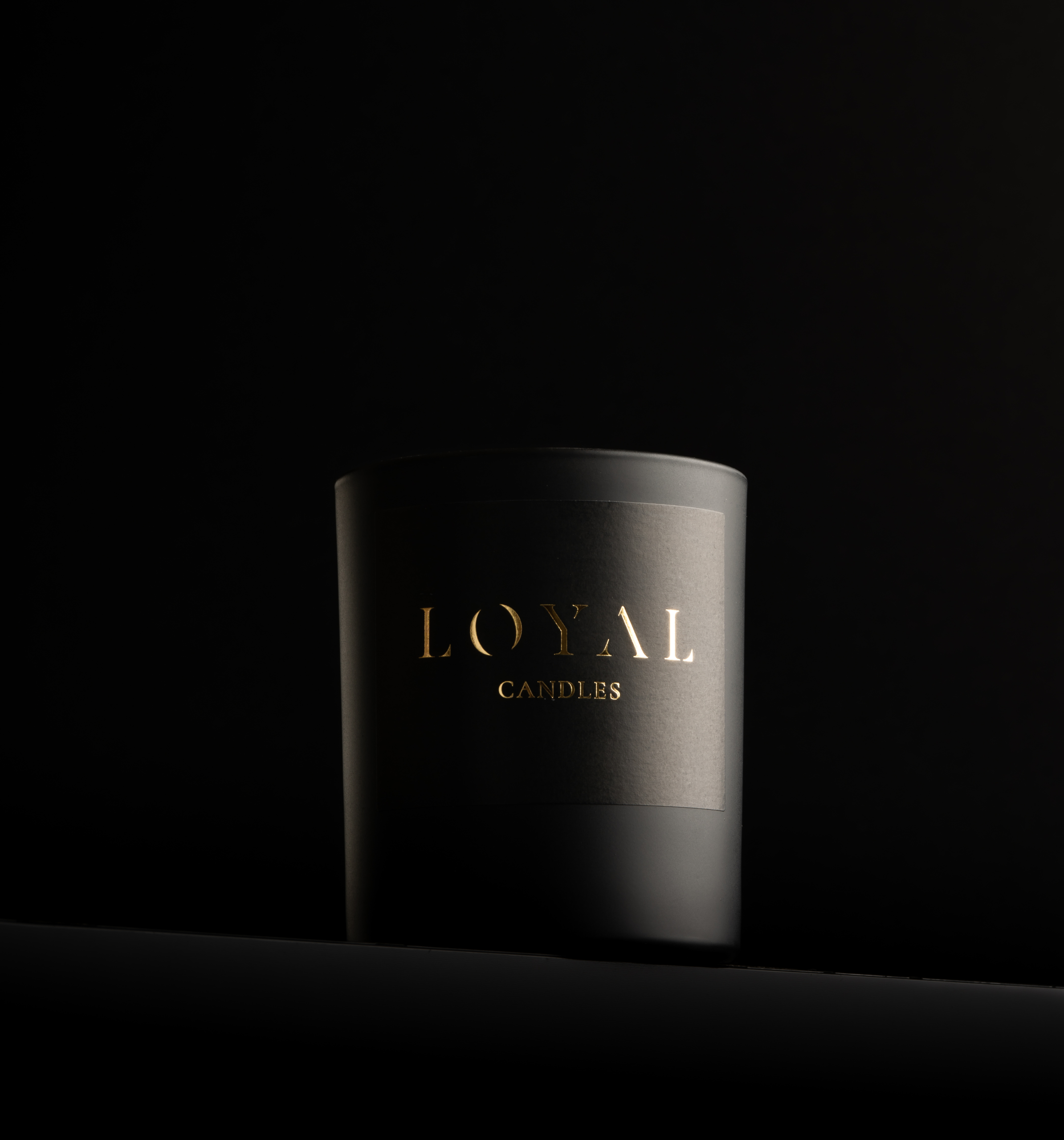 black luxury soy wax candle 