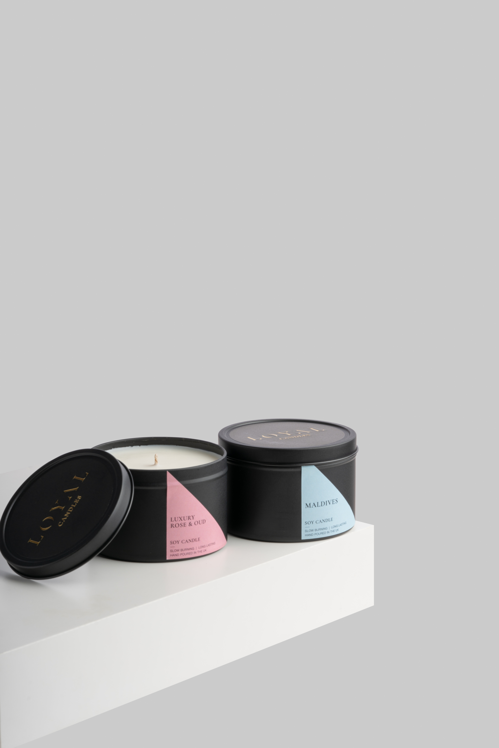 luxury soy candle tins